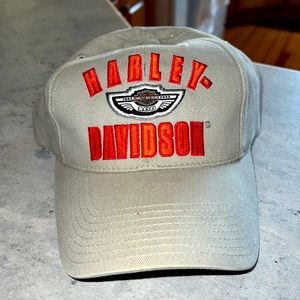 Harley Davidson hat, 100th anniversary embroidered, six panel softball cap.